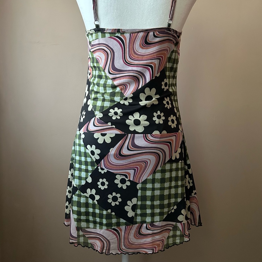 Current Mood Multi Pattern Mini Dress - image 5